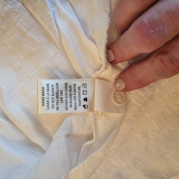 Max Studio White Ruffle Blouse - Picture 8 of 15